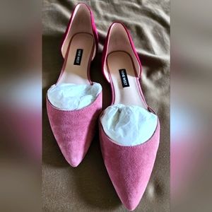 Nine West Starship two tone pink suede flats size 8 $13
